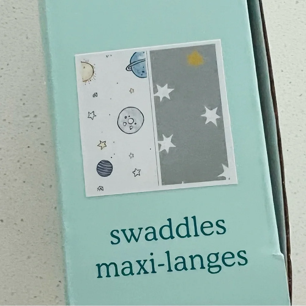 ✨SOLD on another platform 6.26.23 Aden + Anais Swaddles Space Cadet Print NWT - Picture 5 of 7